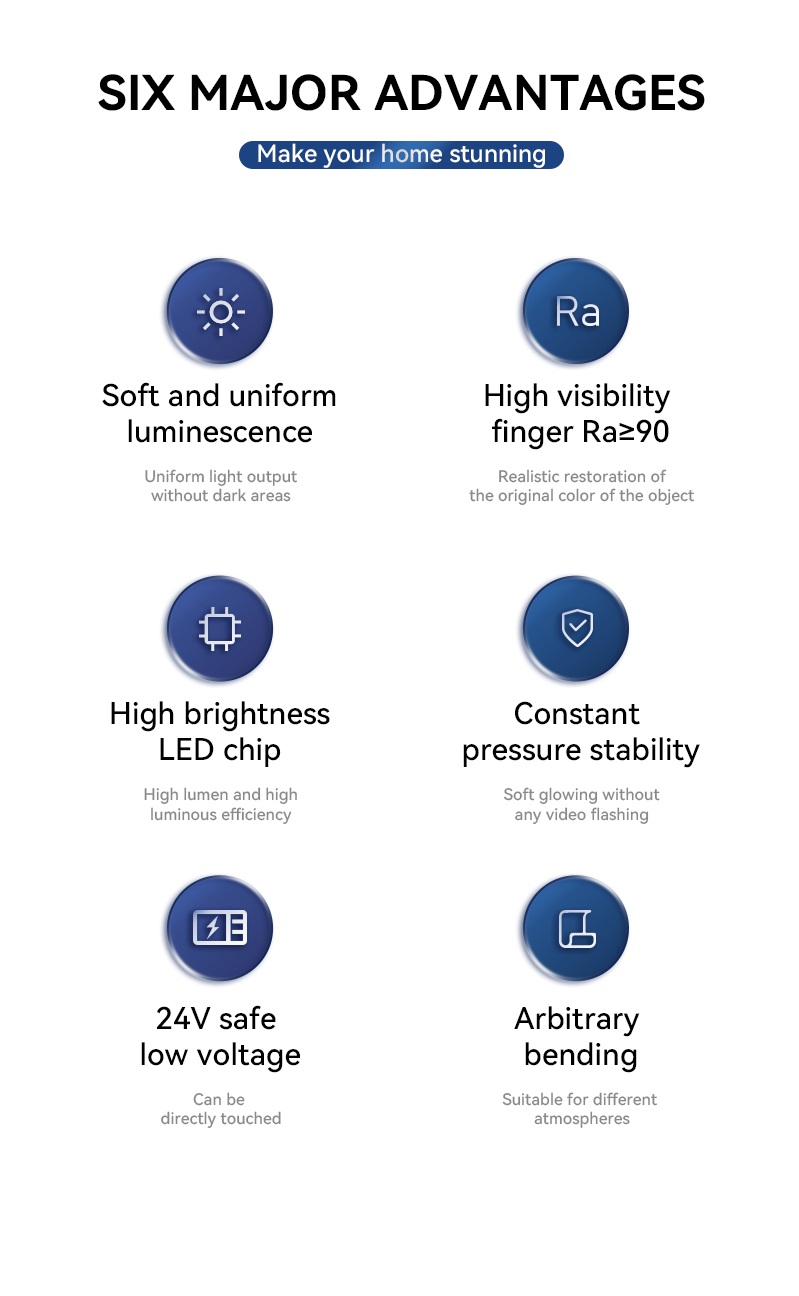 24VDC COB LED Flexible Strips 24VDC COB LED Flexible Strips