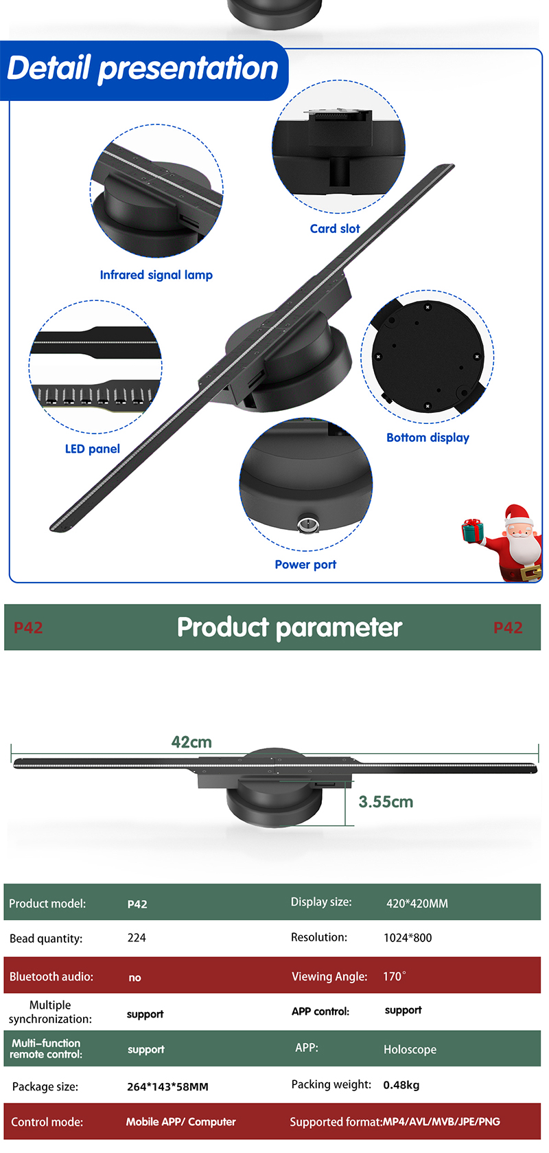 App-controlled Holographic fan