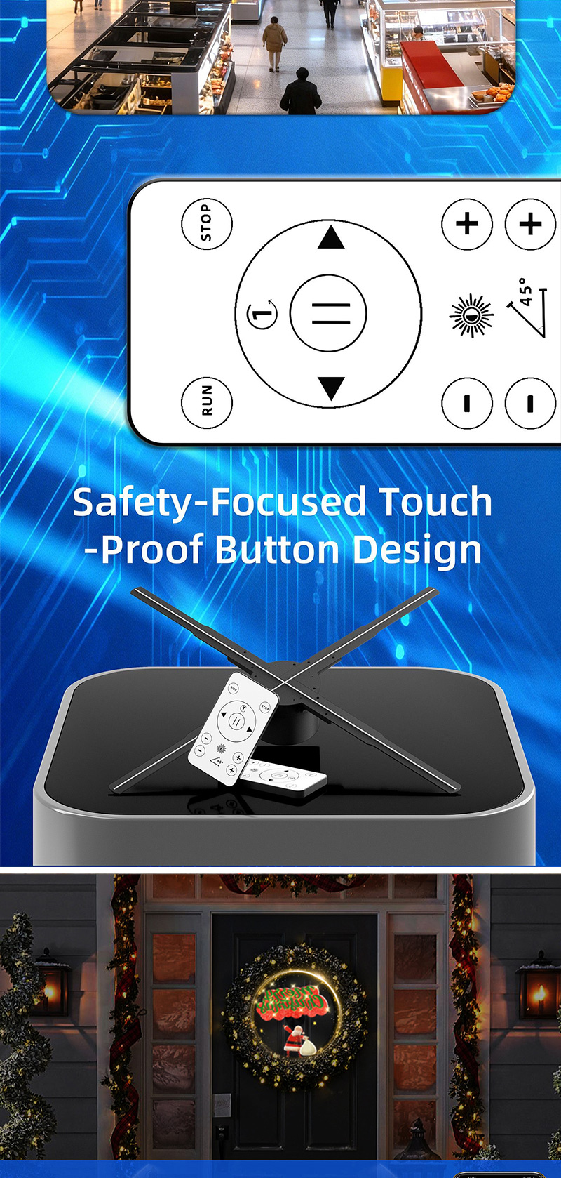 App-controlled Holographic fan