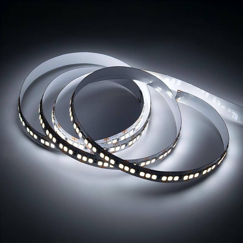 Flexible LED tape light showing multiple color options