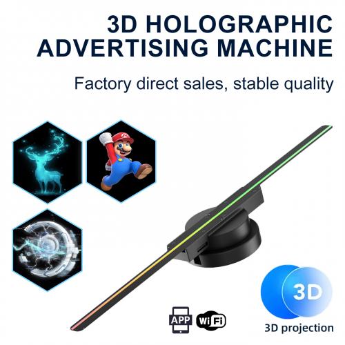 LED holographic fan screen floating 3D hologram for events and exhibitions